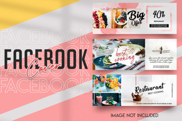 Download Food Banner Facebook Template Set - Set Collection