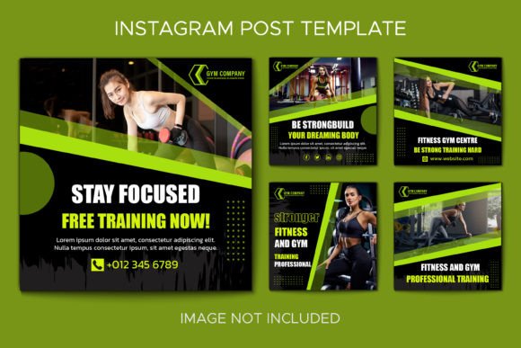 Download Gym Instagram Post Collection Template - Premium Resources