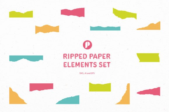 Download Ripped Paper Elements Set - Set Collection