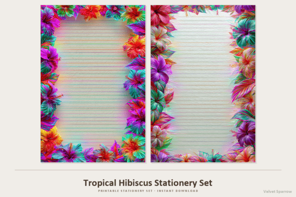 Download Tropical Hibiscus Stationery Set - Set Collection