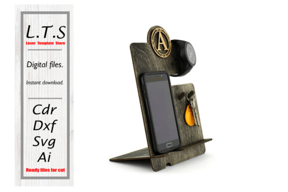 Download Phone Stand SVG, FULL ALPHABET - Phone Collection