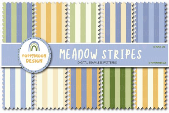 Download Meadow Stripes Paper Set - Set Collection
