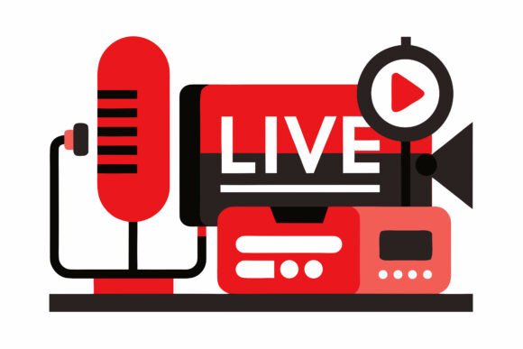 Download Red Microphone Screen and Camera Broadca - Phone Collection